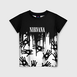 Футболка детская Nirvana rok hand, цвет: 3D-принт