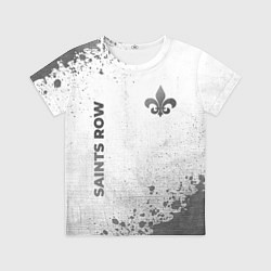 Детская футболка Saints Row - white gradient вертикально