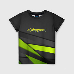 Детская футболка Cyberpunk 2077 stripes line