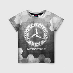 Детская футболка Mercedes - grey gradient