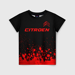 Детская футболка Citroen - red gradient посередине