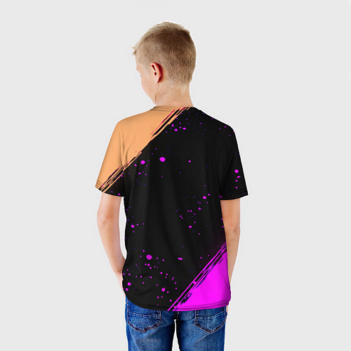 Детская футболка AEK fc geometry splash / 3D-принт – фото 4