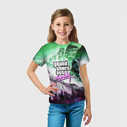 Футболка детская Vice city game glitch, цвет: 3D-принт — фото 2