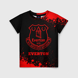 Детская футболка Everton - red gradient