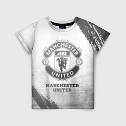 Детская футболка Manchester United - white gradient