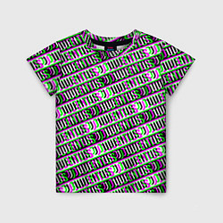 Детская футболка Juventus glitch pattern