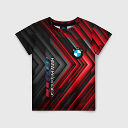 Детская футболка BMW geometry stripes red