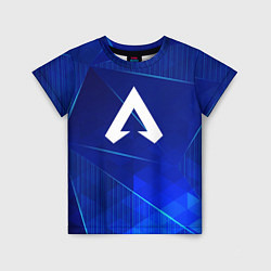 Детская футболка Apex Legends blue poly