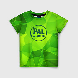 Детская футболка Palworld green poly