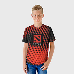 Футболка детская DOTA 2 краски абстракция, цвет: 3D-принт — фото 2