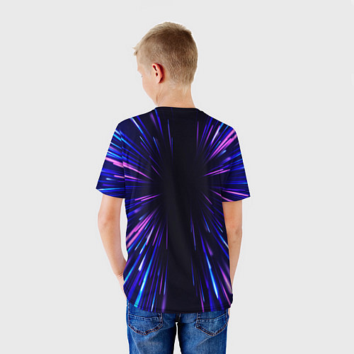 Детская футболка Sporting neon energy / 3D-принт – фото 4