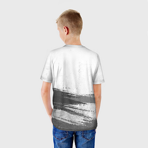 Детская футболка Sporting - white gradient посередине / 3D-принт – фото 4