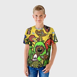 Футболка детская Mario краски текстура, цвет: 3D-принт — фото 2