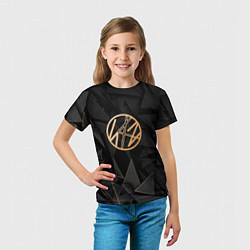 Футболка детская Stray Kids golden poly, цвет: 3D-принт — фото 2