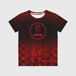 Футболка детская Saab red poly, цвет: 3D-принт