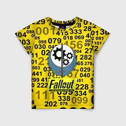 Футболка детская Fallout pattern symbol, цвет: 3D-принт