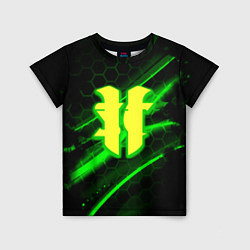 Футболка детская Starcraft 2 кислотные соты линии, цвет: 3D-принт