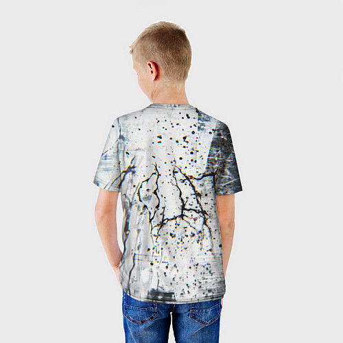 Детская футболка Silenthill текстура глитч / 3D-принт – фото 4