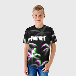 Футболка детская Fortnite glitch tropix, цвет: 3D-принт — фото 2
