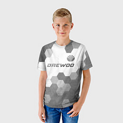Футболка детская Daewoo - white gradient посередине, цвет: 3D-принт — фото 2