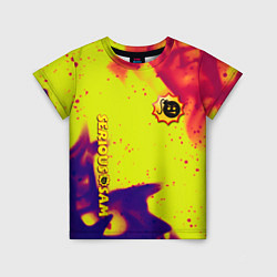 Детская футболка Serious Sam flame yellow