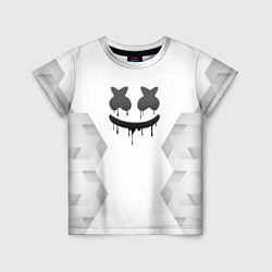 Детская футболка Marshmello white poly