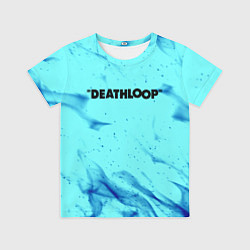 Детская футболка Deathloop neon flame