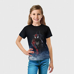 Футболка детская Веном и Человек-паук, цвет: 3D-принт — фото 2