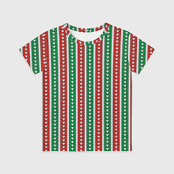 Детская футболка Knitted pattern