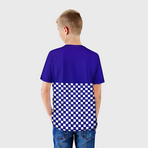 Детская футболка Cyberpunk 2077 клетка / 3D-принт – фото 4