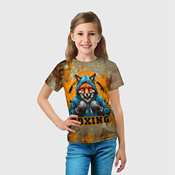 Футболка детская Лис боксер, цвет: 3D-принт — фото 2