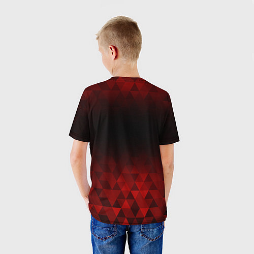 Детская футболка Enhypen red poly / 3D-принт – фото 4
