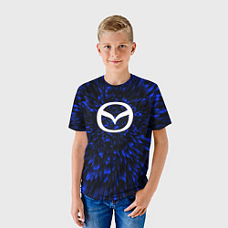 Футболка детская Mazda blue energy, цвет: 3D-принт — фото 2