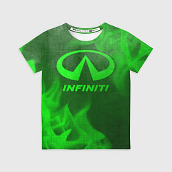 Футболка детская Infiniti - green gradient, цвет: 3D-принт