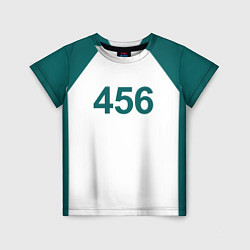 Детская футболка Игра в кальмара 456