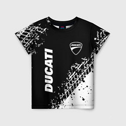 Детская футболка Ducati - следы от шин
