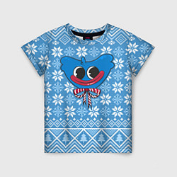 Детская футболка Huggy Wuggy миленький новогодний свитер ugly