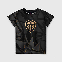 Футболка детская Leeds United golden poly, цвет: 3D-принт