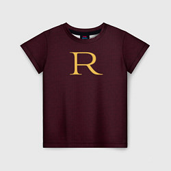 Футболка детская Weasley jumper letter R, цвет: 3D-принт