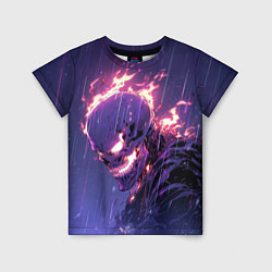 Детская футболка Ghost Rider - Neon rain