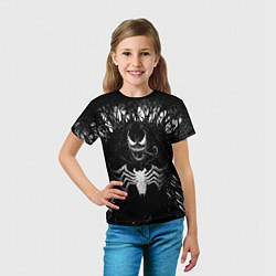 Футболка детская Venom in dark web, цвет: 3D-принт — фото 2