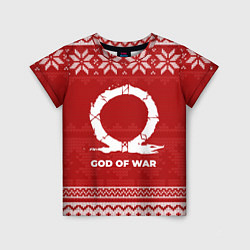 Детская футболка Новогодний God of War