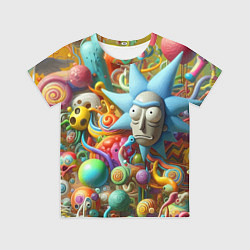 Детская футболка Рик Санчес - абстракция