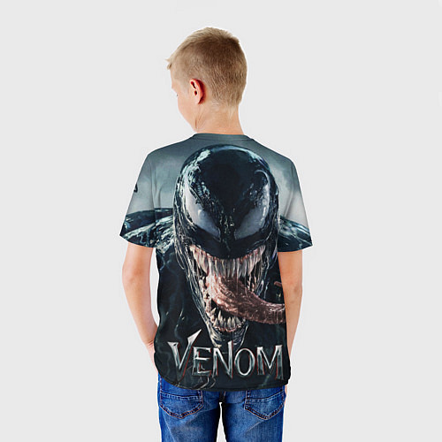 Детская футболка Venom head with tongue / 3D-принт – фото 4
