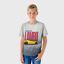 Футболка детская Итальянский гиперкар Lambo Huracan, цвет: 3D-принт — фото 2