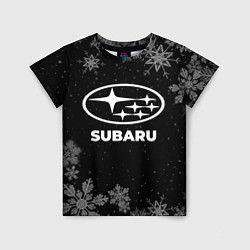 Детская футболка Снежный Subaru