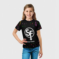 Футболка детская Sally Face конфети, цвет: 3D-принт — фото 2