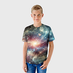 Футболка детская Космическая туманность, цвет: 3D-принт — фото 2