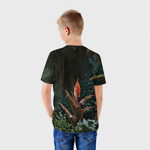 Детская футболка Объемные растения / 3D-принт – фото 4