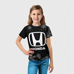 Футболка детская Снежный Honda, цвет: 3D-принт — фото 2